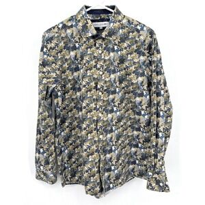 JOHN LENNON Camouflage Button Down Shirt Men's M/M Long Sleeve Casual